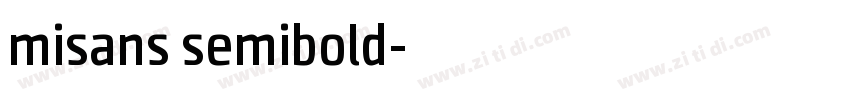 misans semibold字体转换